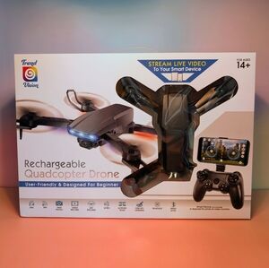 Trend Vision Rechargeable Quadcopter Drone - Black